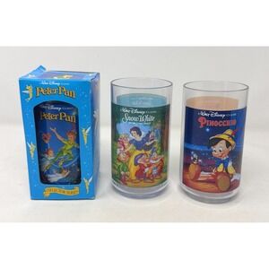 Lot of 3 Vintage Burger King Walt Disney Collector Series Cups